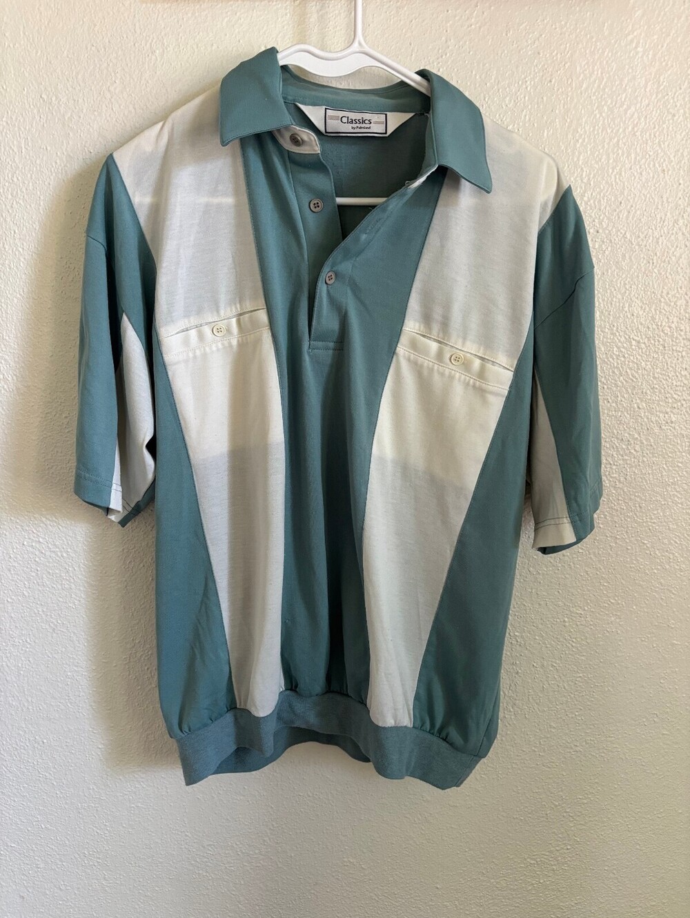 Vintage 80s 90s Classics by Palmland Colorblock Polo Shirt Medium